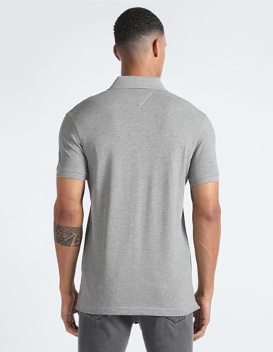Tommy Hilfiger Men's Slim Fit T-Shirt (S24HMKT651_Grey M)