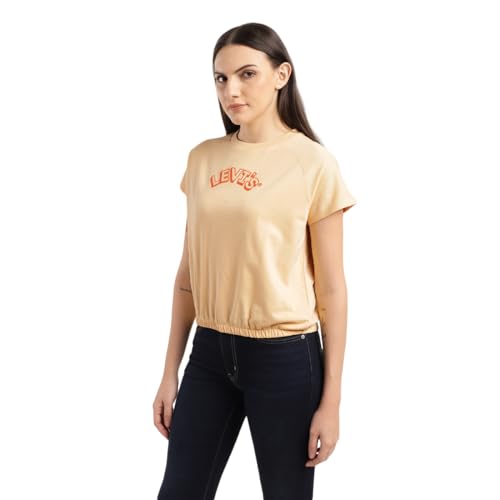 Levi's Women's Regular Fit T-Shirt (Beige)