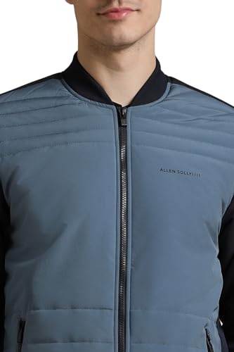 Allen Solly Men's A-Line Coat (ASJKMJBOFF89122_Blue