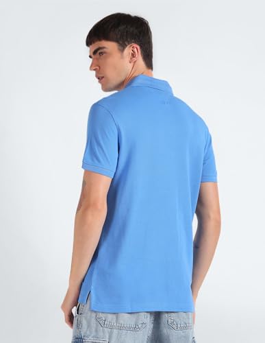 Tommy Hilfiger Men's Slim Fit T-Shirt (S24HMKT580_Blue S)