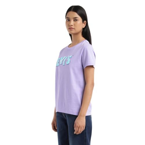 Levi's Women's Regular Fit T-Shirt (Purple)