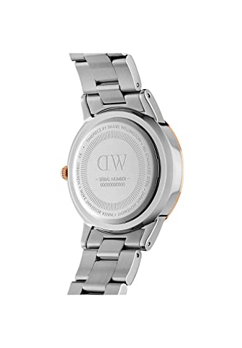 Daniel Wellington Analog Women's Watch (White Dial Rose Gold/Silver Colored Strap)