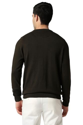 Van Heusen Men's Cotton Casual Sweater (VSSWURGPJ61645_Green