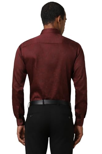 Allen Solly Men's Slim Fit Shirt (ASSFCUSPFN76871_Maroon