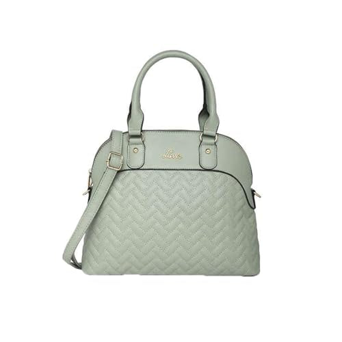 Lavie Criss Marjorie Synthetic leather Zipper Closure Women's Satchel Handbag (MINT, MEDIUM)