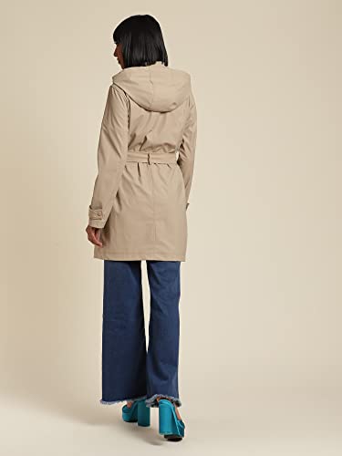 Label RITU KUMAR Women's Solid Coats COTDPU02N30097603-BEIGE-XL