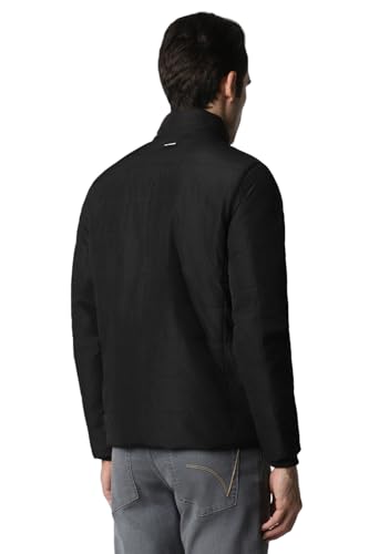 Van Heusen Men's A-Line Coat (VSJKURGFI01189_Black_XL