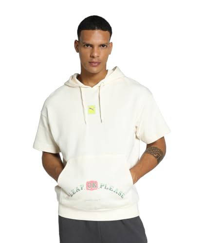 Puma Men's Cotton Hooded Neck Sweatshirt (626016_Sugared Almond