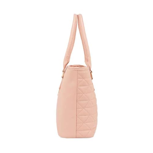 Lavie Dia Sherry Synthetic leather Zipper Closure Women's Tote Handbag (PINK, LARGE)