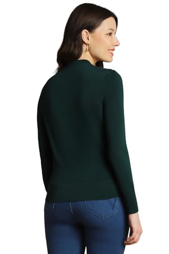 Allen Solly Women's Regular Fit Blouse (Green)