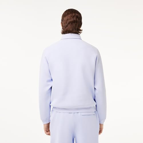 Lacoste Men's Cotton Blend Crew Neck Sweatshirt (SH7881J2G_Light Blue