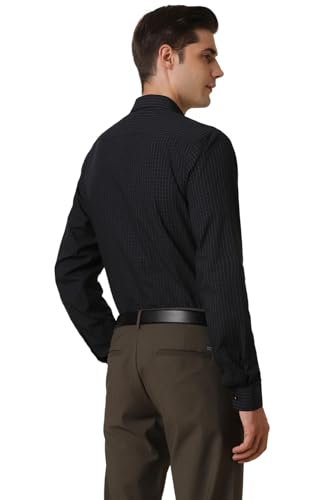 Allen Solly Men's Classic Fit Shirt (ASSFQSPFN18829_Black