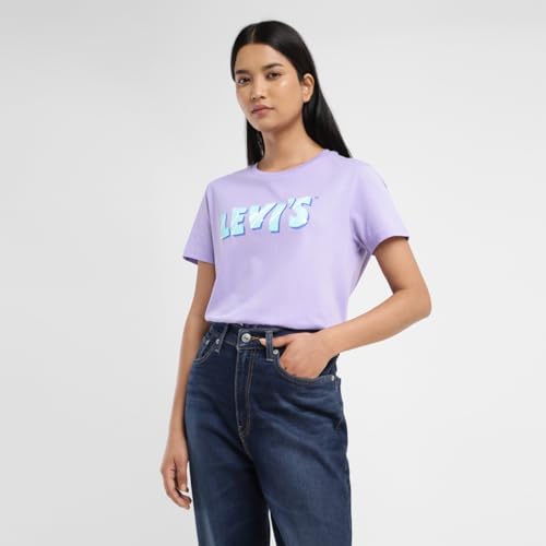 Levi's Women's Regular Fit T-Shirt (Purple)