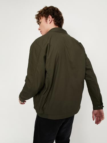 Max Men's A-Line Coat (EDCJKWI2314MDOLIVE Green_Olive