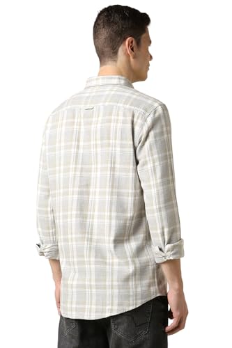 Allen Solly Men's Regular Fit Shirt (ALSFACUF813732_Grey