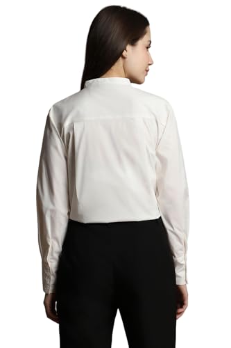 Allen Solly Women's Regular Fit Shirt (White)