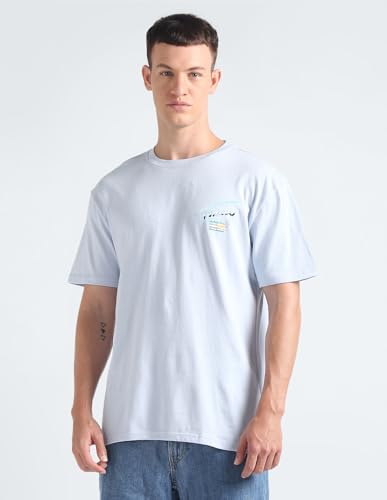 Tommy Hilfiger Men's Regular Fit T-Shirt (S24JMKT075_Blue S)