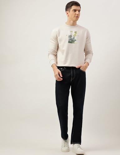 Marks & Spencer Pure Cotton Printed Sweatshirt T289875KLIGHT Beige (M)