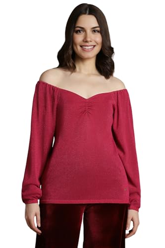 Allen Solly Women's Regular Fit Blouse (Pink)