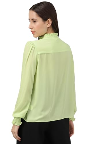 Allen Solly Women's Regular Fit Shirt (Green)