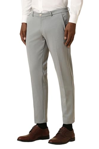 Allen Solly Men's Slim Casual Pants (Grey)