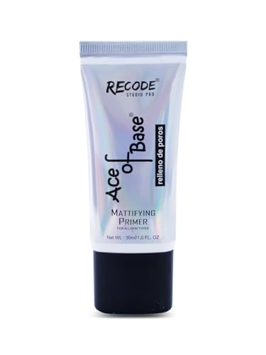 Recode Makeup Ace of Base Primer for Oily Skin & Dry Skin, Extremely Lightweight & Silky Smooth On Skin, Primer for Face Makeup, Face Primer for Women & Girls, For All Skin Types, 30ml