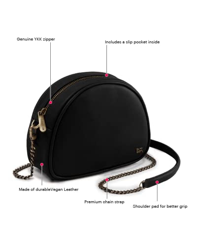 DailyObjects Arch Sling Crossbody Bag for Women and Stylish Latest Zip Wallet Purse For Girls & Women's | Durable Vegan Leather | Ladies Bags | Mobile Sling Side Bag | Made in India (Combo)