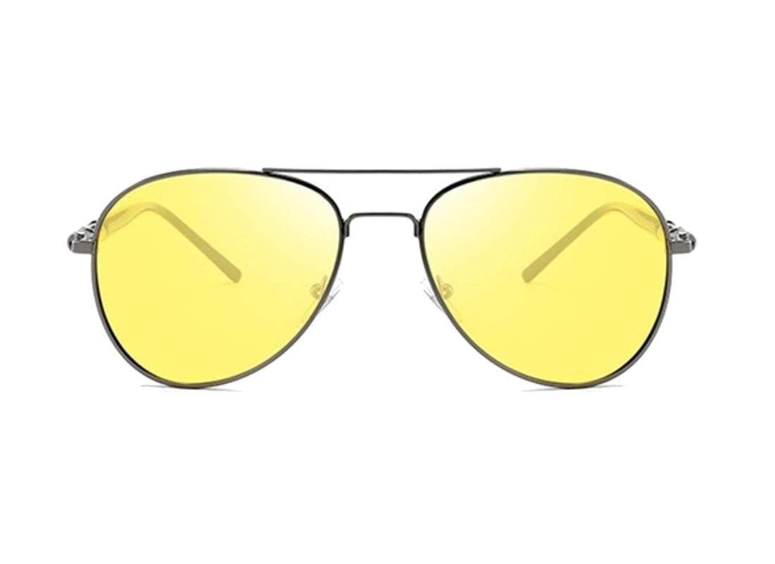 Black Jones Night Drive Yellow Sunglasses For Men and Women Wayfarer UV Protection Aviator Shape Goggles Sunglass