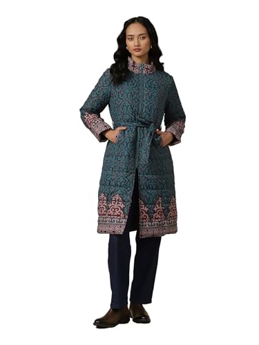 Aarke Ritu Kumar Green Quilted Jacket