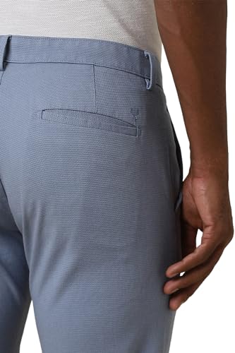 Allen Solly Men's Slim Casual Pants (ASTFQSRFY45735_Blue