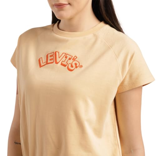 Levi's Women's Regular Fit T-Shirt (Beige)