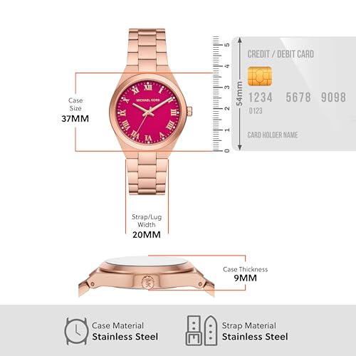 Michael Kors Analog Pink Dial Women's Watch