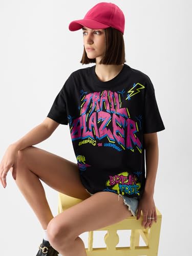 The Souled Store Trail Blazer Women Oversized T-Shirts