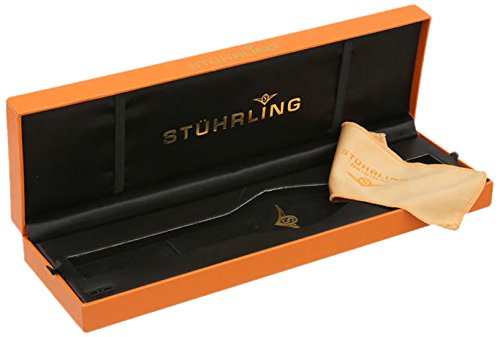 Stuhrling Original Men's 747M.04 Classic Atrium Elite 23k Yellow Gold-Layered Watch with Mesh Bracelet