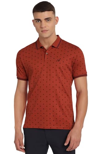 Allen Solly Men's Regular Fit T-Shirt (ASKPORRGF311623_Orange