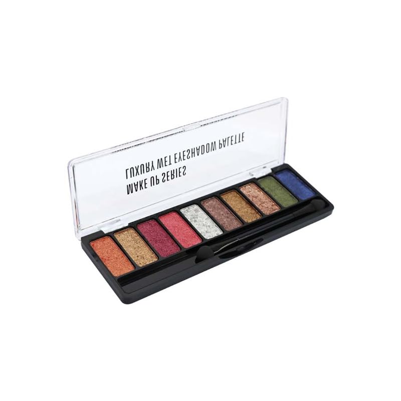 Mattlook 10 Color Eye Shadow Makeup Series Luxury Wet Eyeshadow Palette|Glam to Party Look|Easily Blendable|Rich PigmentsSmudge Free|Long Lasting-8 g