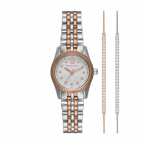 Michael Kors Analog White Dial Women's Watch-MK4817SET