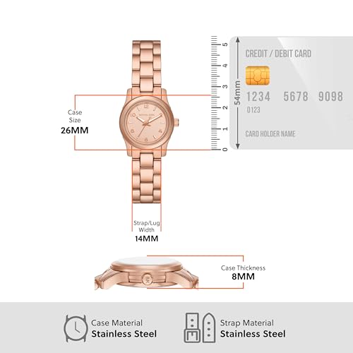 Michael Kors Analog Rose Gold Dial Women's Watch-MK7458