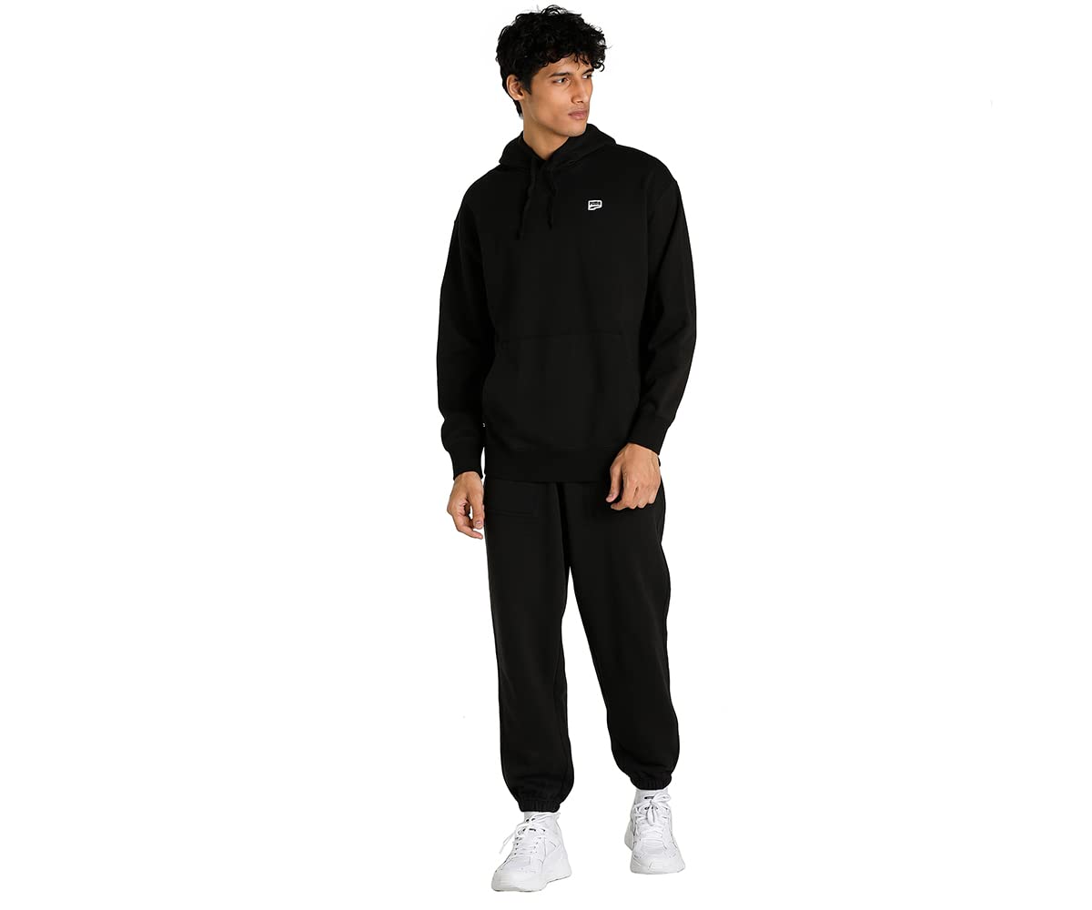 Puma Men's Cotton Hooded Neck Sweatshirt (Black)
