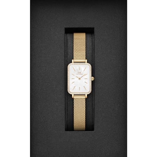 Daniel Wellington Women Analogue Mother of Pearl White Square Dial Watch- DW00100668K