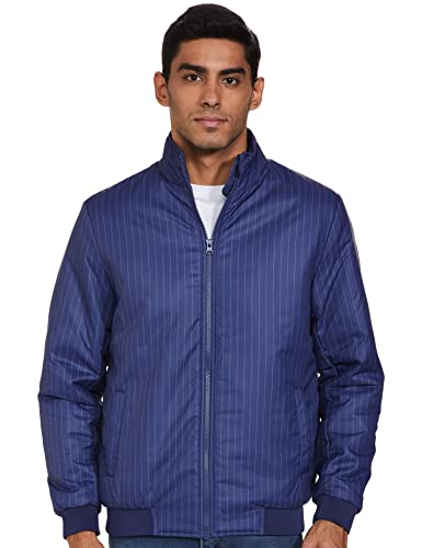 Amazon Brand - Symbol Polyester Men's Quilted Jacket (Aw22-Sy-Lw-Jk-06_Dnm Blue_L)