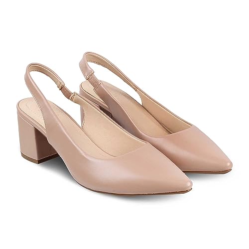 Cordusia-2 Women's Pink Dress Heel Pumps - Classic Elegance for Every Occasion | 3-inch Heel || Size (EU-35/UK-5/US-7)