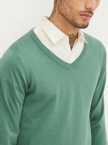 Max Mens Sweater,Aqua,XL