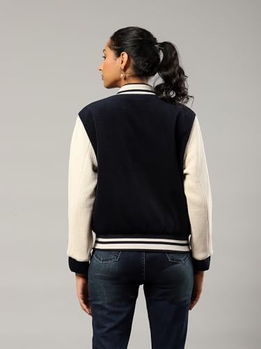 Label RITU KUMAR Navy Logo Jacket