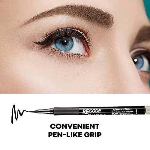 RECODE Make A Point Sketch Pen Kajal & Eyeliner Water-Proof, Black, 1.2 ml
