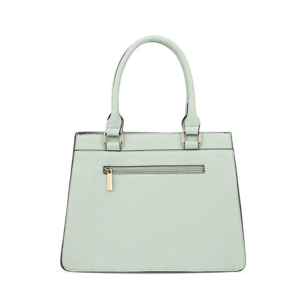 Lavie Yalon 23 Synthetic leather Zipper Closure Women's Satchel Handbag (MINT, MEDIUM)