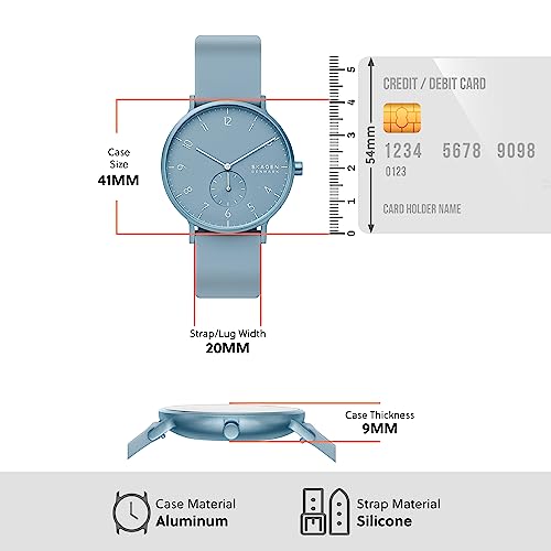 Skagen Aaren Kulør Analog Blue Dial Unisex's Watch