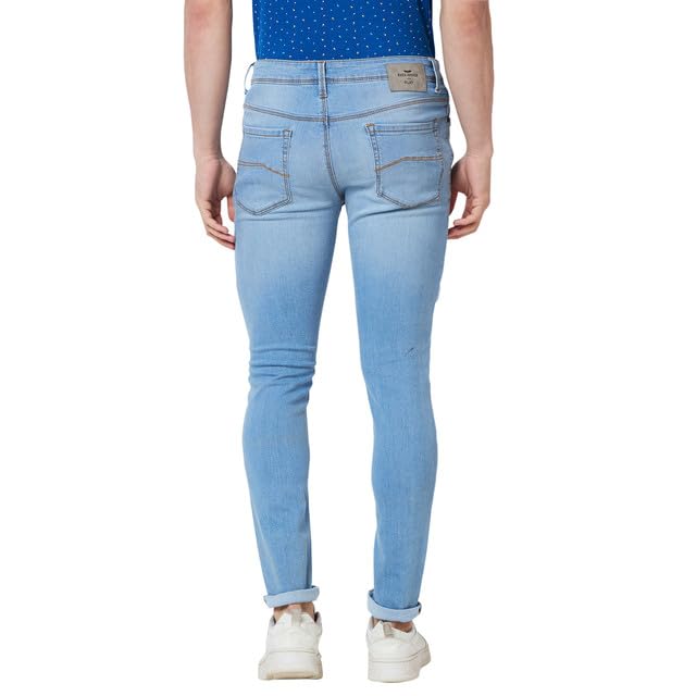 Park Avenue Men's Regular Jeans (PCYA00714-B4_Medium Blue