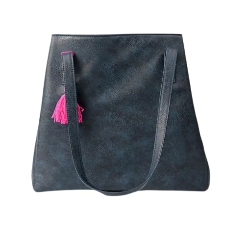 Visual Echoes Foldable Tote Bag - Blue