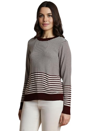 Allen Solly Women's Regular Fit Blouse (Maroon)